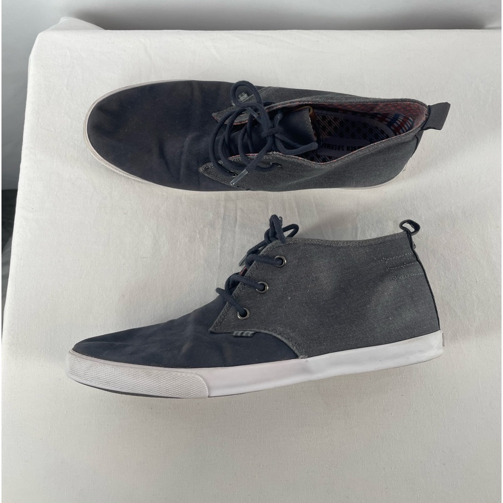 Ben Sherman Bristol Chukka High Top Canvas Sneaker in Navy Size 11